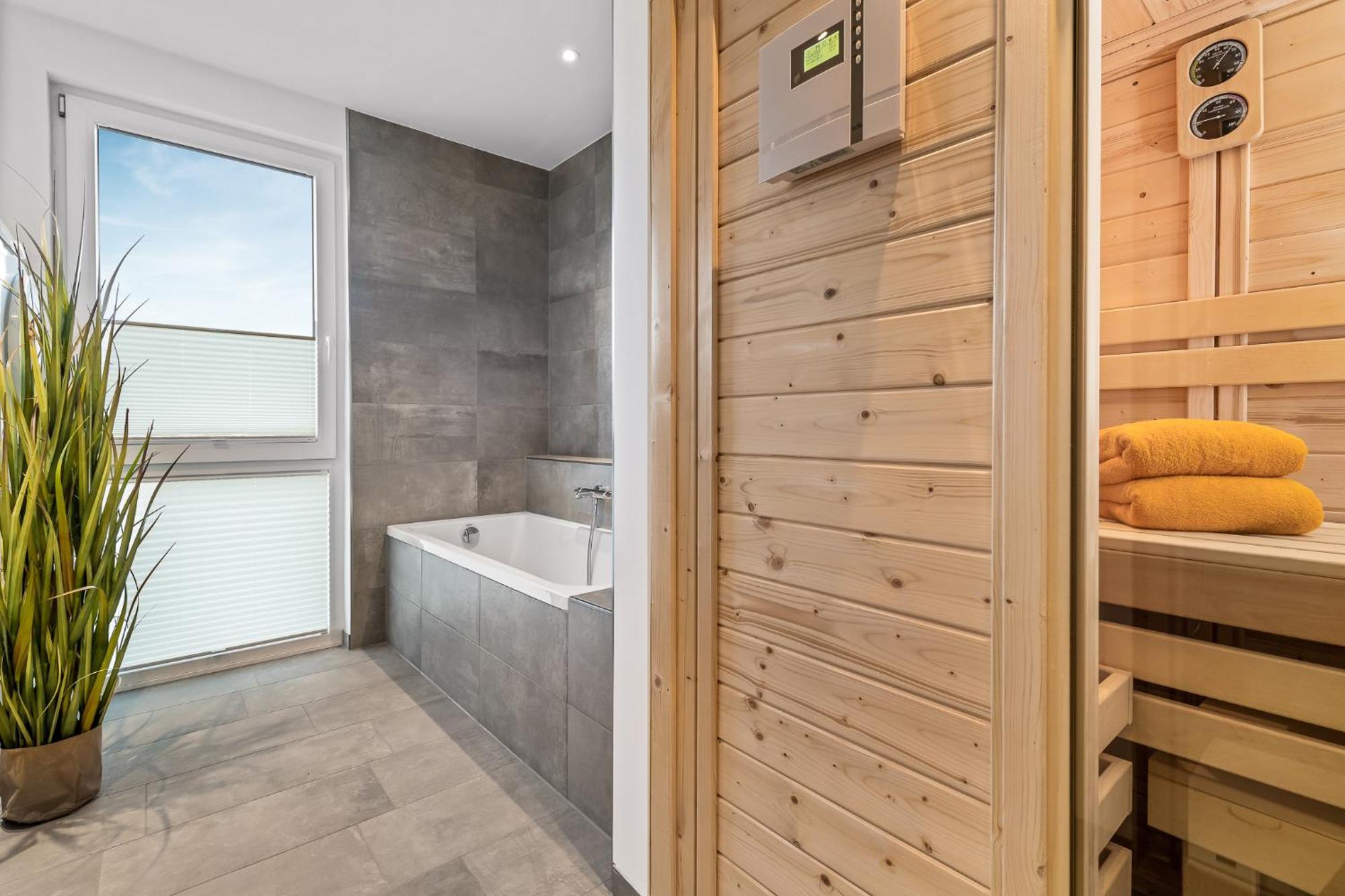 Beachterracefour- Eg, Meerblick, Terrasse, Kamin, Sauna Olpenitz Luaran gambar