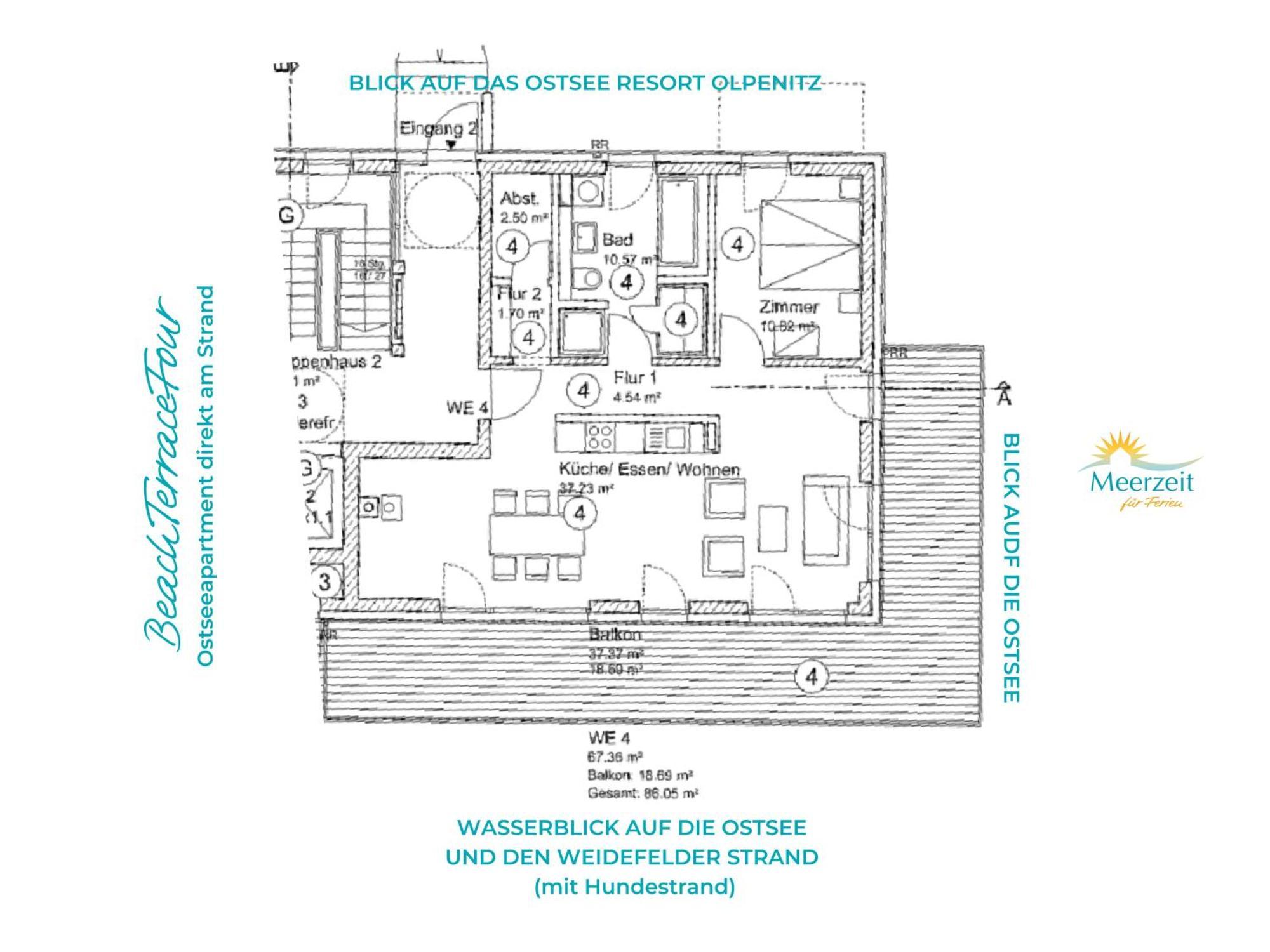 Beachterracefour- Eg, Meerblick, Terrasse, Kamin, Sauna Olpenitz Luaran gambar