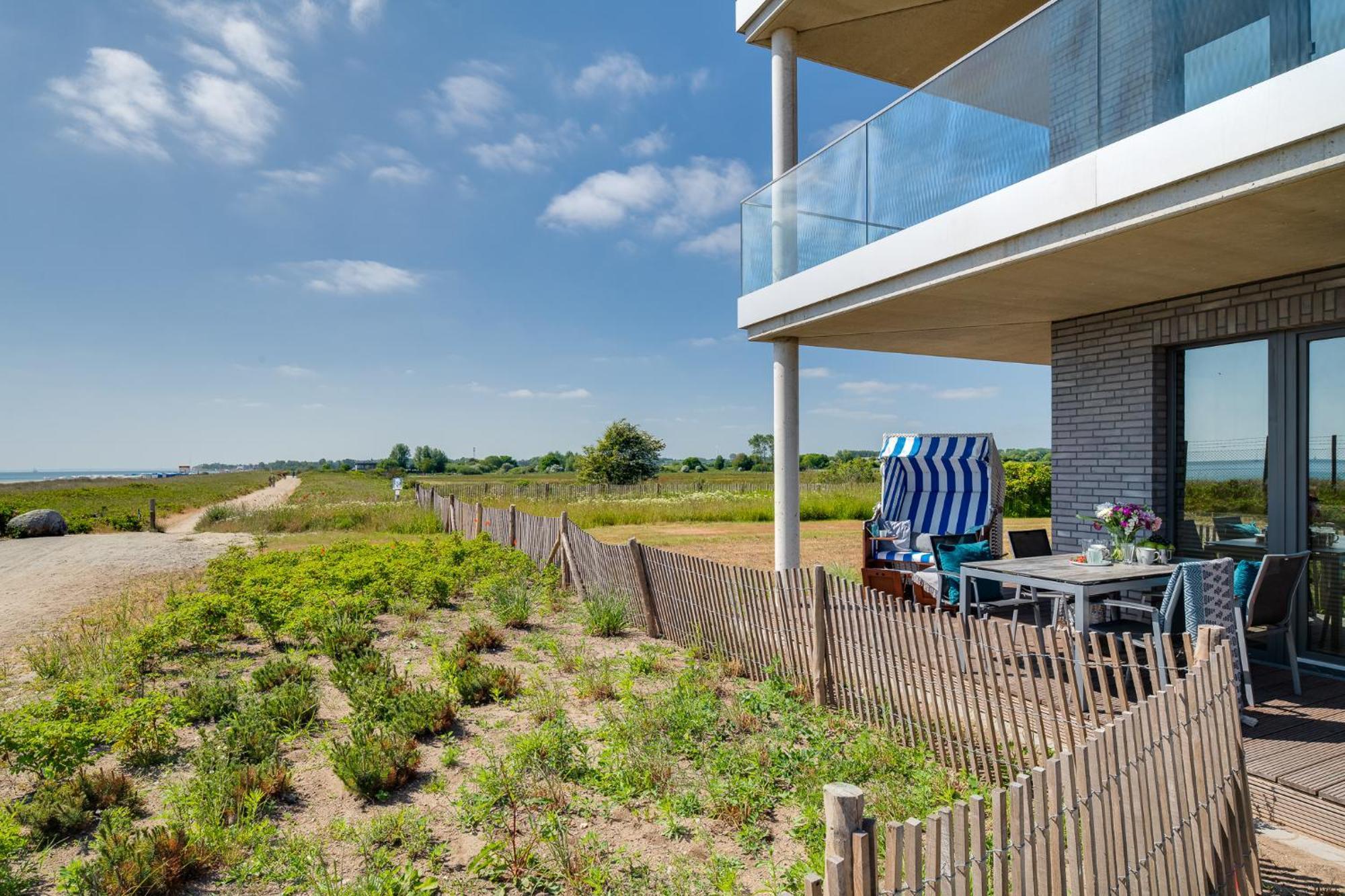 Beachterracefour- Eg, Meerblick, Terrasse, Kamin, Sauna Olpenitz Luaran gambar