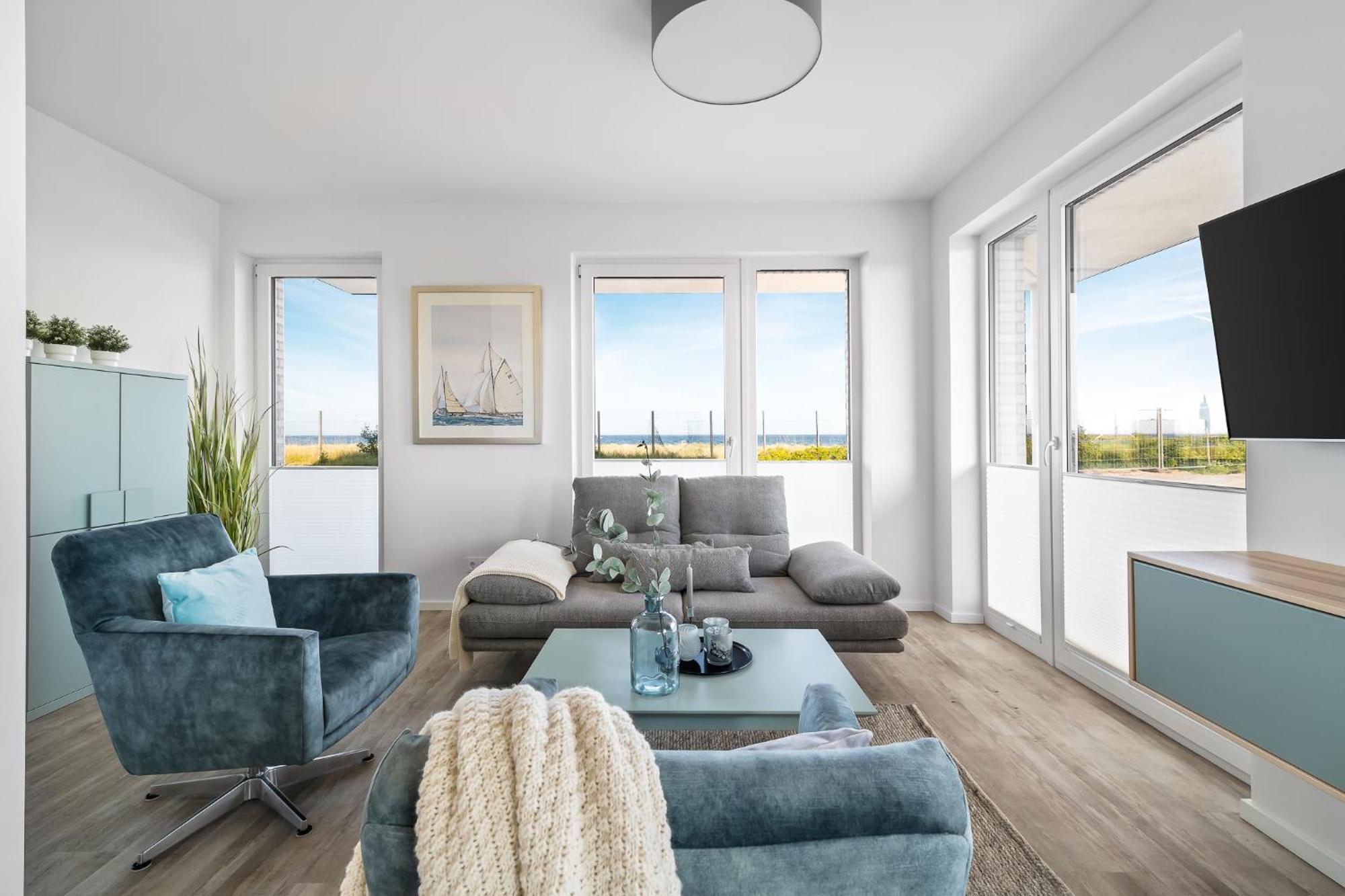 Beachterracefour- Eg, Meerblick, Terrasse, Kamin, Sauna Olpenitz Luaran gambar