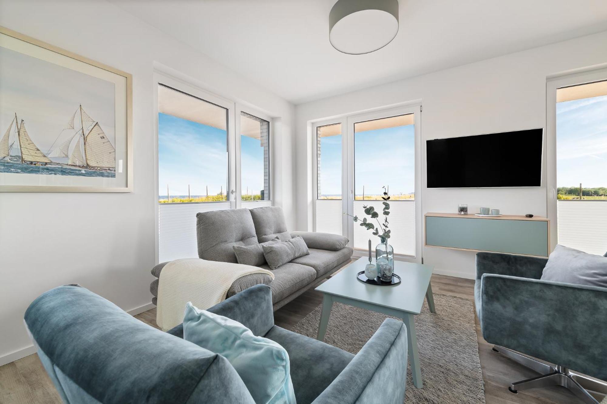Beachterracefour- Eg, Meerblick, Terrasse, Kamin, Sauna Olpenitz Luaran gambar
